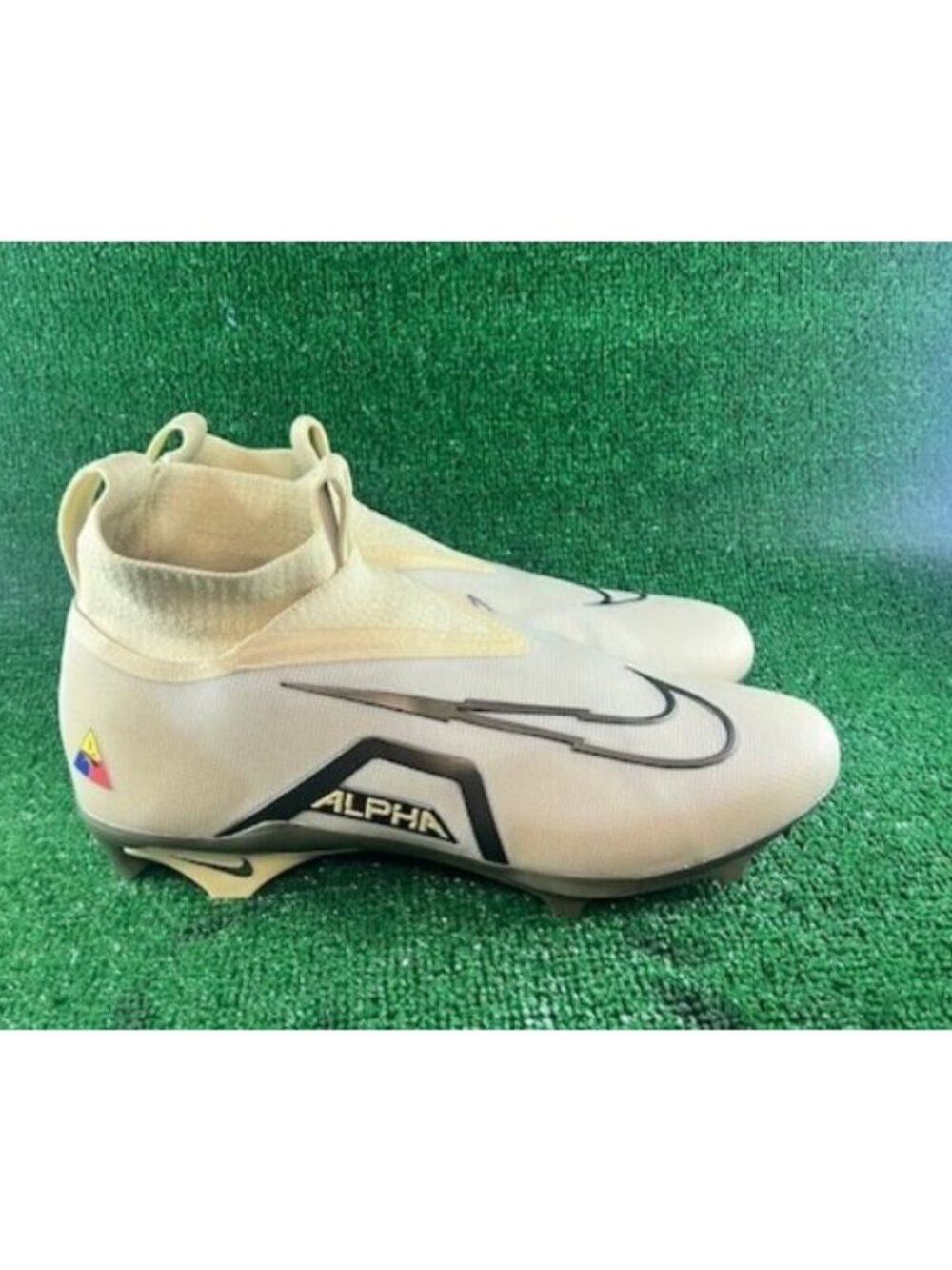 Men Nike Alpha Menace Elite 3 SMU Army West Football Cleat DH3353-700 Size 15